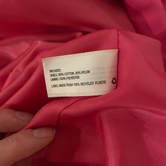Gap trench coat style rain jacket in Barbie pink - Picture 4 of 5